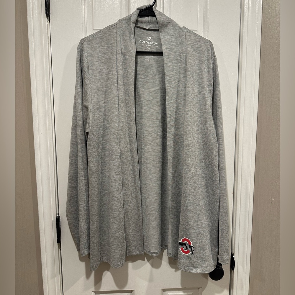 Ohio State Colosseum Athletics Mist Grey Cardigan Size XL